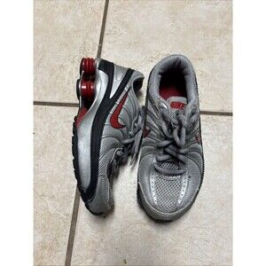 Y2k Nike Shox Turbo VII Shoes Youth 3.5 Gray Red Running Sneakers boys